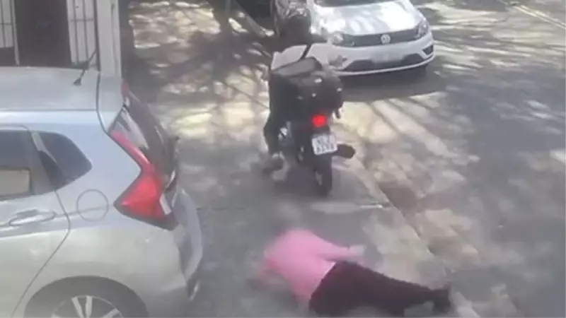 Assalto Chocante em SP: Mulher é Derrubada com Violência ao Ter Celular Arrancado na Rua