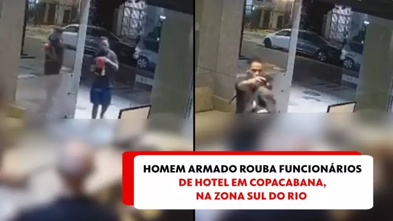 Assalto em Copacabana: Vídeo Chocante Mostra Criminosos Rendendo Vítimas em Bar Movimentado