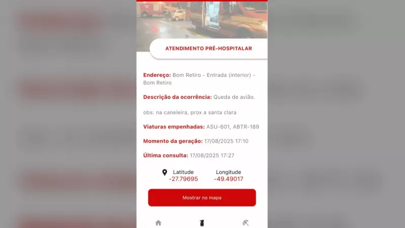 Avião de pequeno porte cai em Santa Catarina: saiba o que aconteceu e os detalhes do acidente