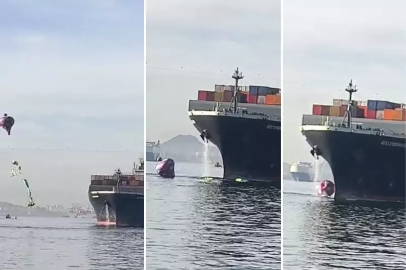 Balão despenca diante de navio no Porto de Santos: veja o vídeo chocante e os perigos envolvidos