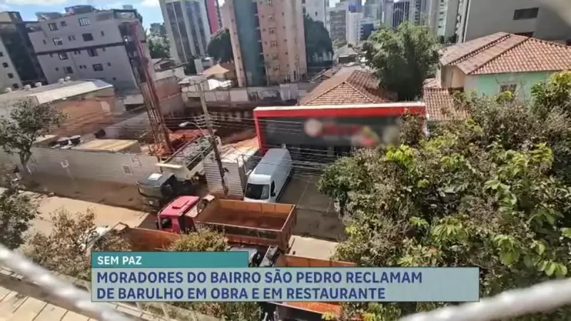 Barulho além da conta: obra e restaurante em BH viram alvo de reclamações por perturbação noturna