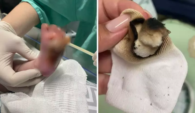 Bebê tem pé queimado em hospital do ES e enfrenta cirurgia: caso choca e levanta questionamentos
