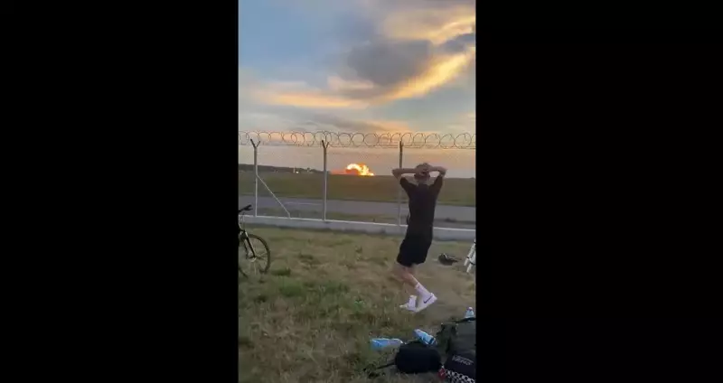 Caça F-16 explode e despenca durante ensaio aéreo na Polônia; piloto ejetou a tempo
