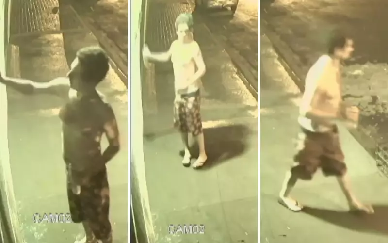 Câmera flagra homem pichando suásticas em casas de Franca, SP; veja o vídeo chocante