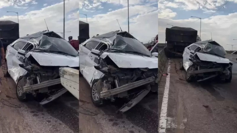 Caminhão Desgovernado Provoca Caos no Elevado de Belém: 5 Carros Atingidos em Sequência Aterrorizante