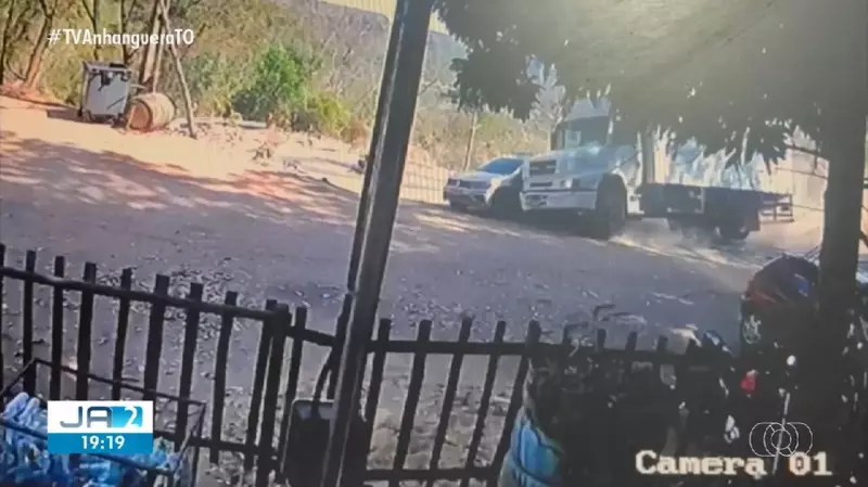 Caminhão desgovernado vira pesadelo em Taquaruçu: veja o momento do desastre!