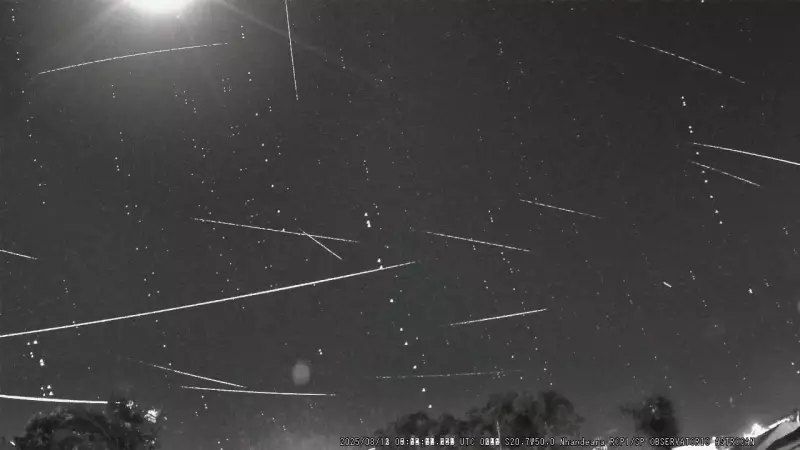 Chuva de meteoros ilumina o céu do interior paulista: veja o espetáculo registrado por observatório
