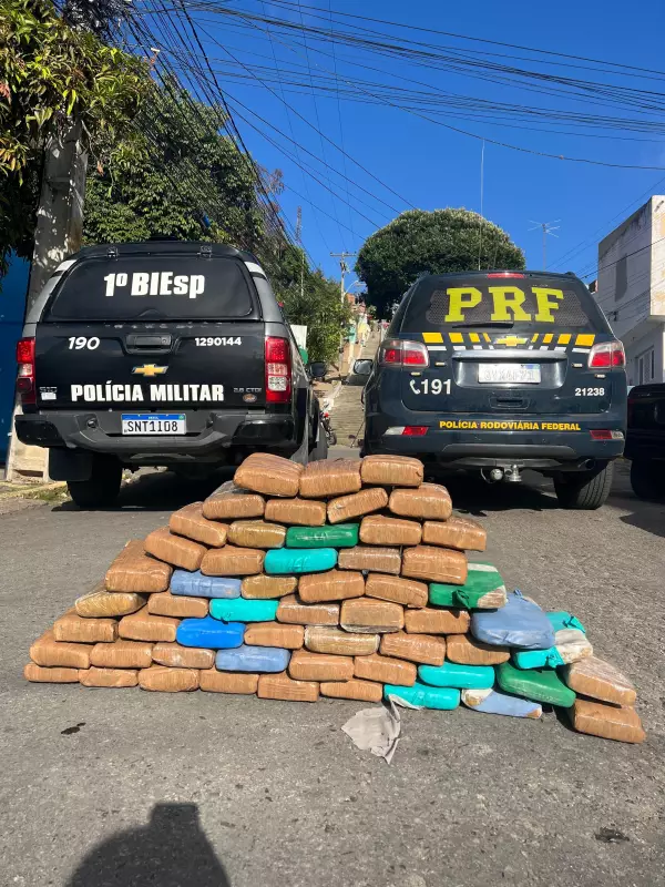 Colisão Bizarra em Caruaru Revela Mega Apreensão de Drogas: 62 kg de Maconha com Suspeitos de Tráfico