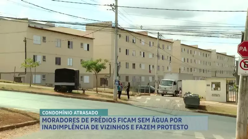 Condomínio em Contagem sofre 4 dias sem água por dívida milionária — confira o desespero dos moradores
