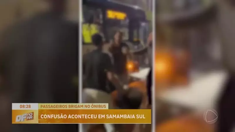 Confusão em ônibus de Samambaia vira pancadaria generalizada — Veja o vídeo chocante!
