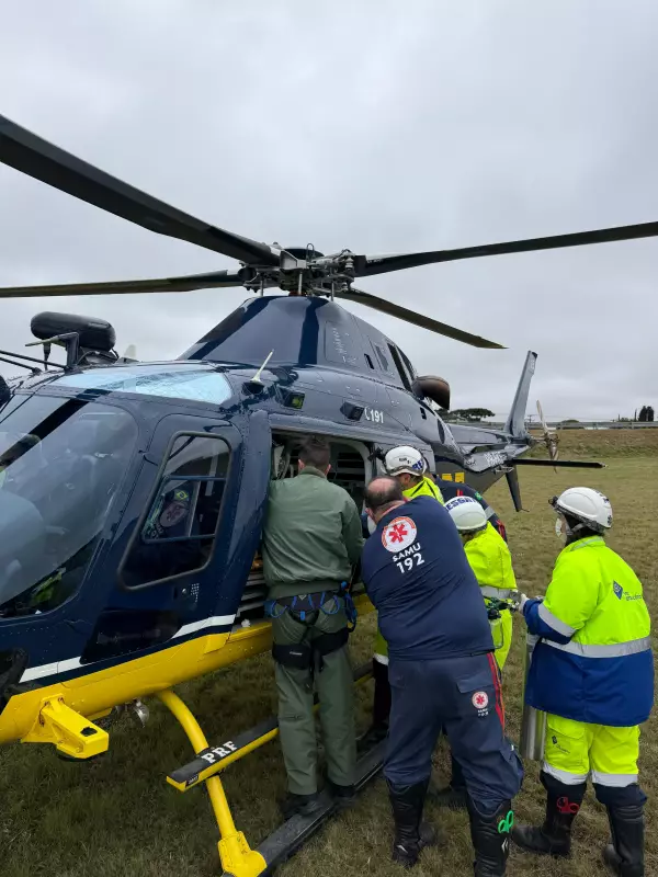 Criança sofre traumatismo craniano após cair de caminhão em movimento na BR-277, no Paraná