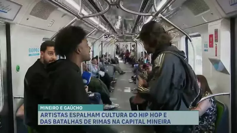 Dupla de artistas transforma ônibus de BH em palco de rap e hip-hop — veja como!