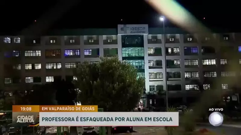 Estudante esfaqueia professora com quatro golpes em colégio de Valparaíso de Goiás: cena de horror em sala de aula