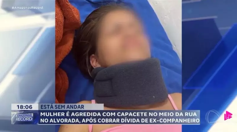 Ex-companheiro usa capacete como arma em briga por dívida no Amazonas — vítima relata agressão
