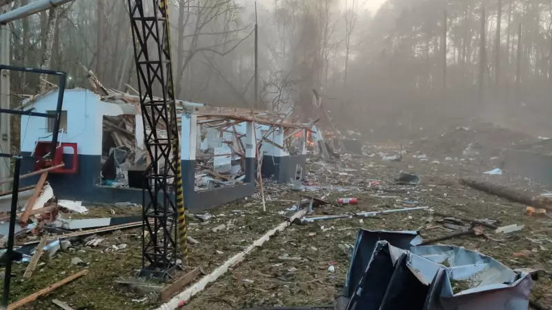 Explosão em fábrica de explosivos perto de Curitiba deixa rastro de destruição — Veja imagens chocantes