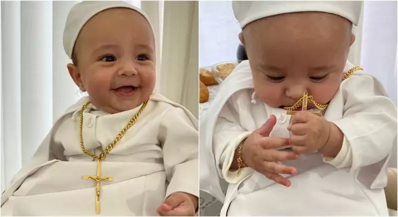 Família transforma aniversários mensais em festas temáticas com trocadilhos criativos no nome do bebê Bento
