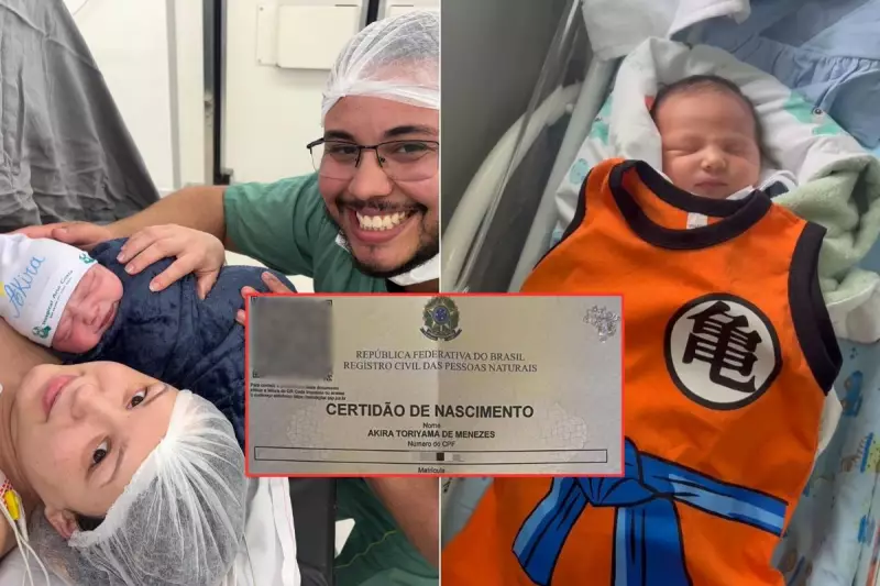 Fãs de Dragon Ball batizam filho com nome do criador Akira Toriyama em ato emocionante no litoral paulista