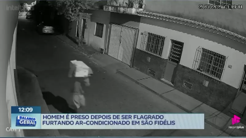 Flagrado em Ato Inusitado: Homem Rouba Ar-Condicionado de Órgão Público em São Fidelis