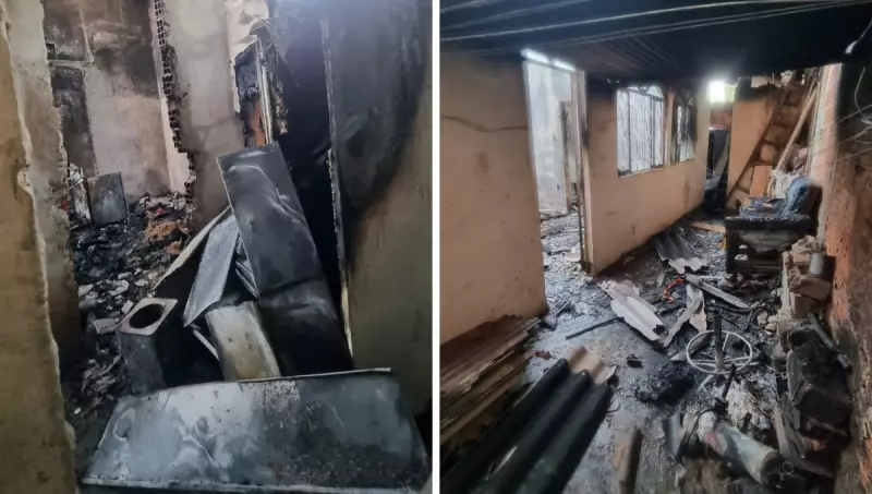 Fogo Consome Residência por Inteiro em Governador Valadares — Família Escapa Ilesa