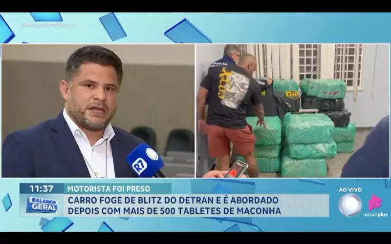 Fuga Alucinante em Manaus: Carro com Meia Tonelada de Maconha é Abordado após Perseguição com o Detran
