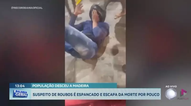 Fúria popular em Salvador: multidão revida contra suspeito de arrastão em cena caótica