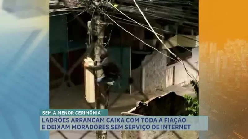 Furto de Cabos deixa Bairro Aparecida às Escuras: Moradores de BH sem Internet e em Alerta
