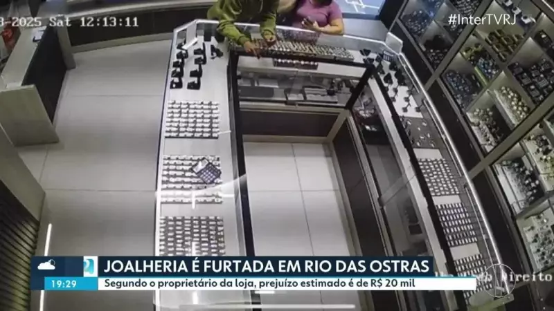 Furto Ousado em Rio das Ostras: Joalheria de Shopping Perde R$ 20 Mil em Mercadoria