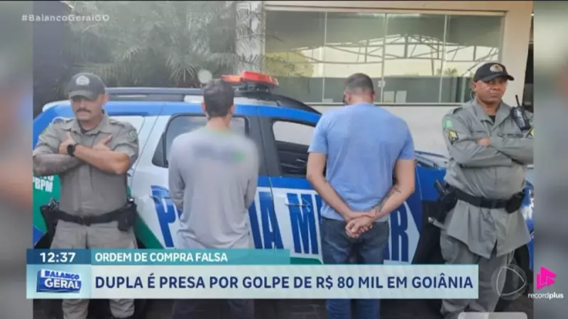 Golpistas são presos em flagrante ao tentar aplicar golpe de R$ 80 mil em empresa em Goiás