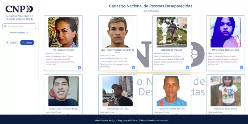 Governo Lança Plataforma Inédita para Localizar Desaparecidos no Brasil