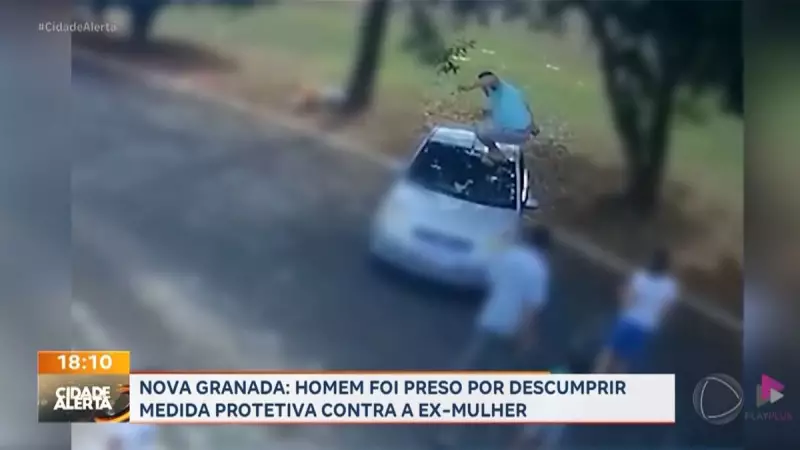 Homem é preso após destruir para-brisa de ex-companheira e descumprir medida protetiva em SP