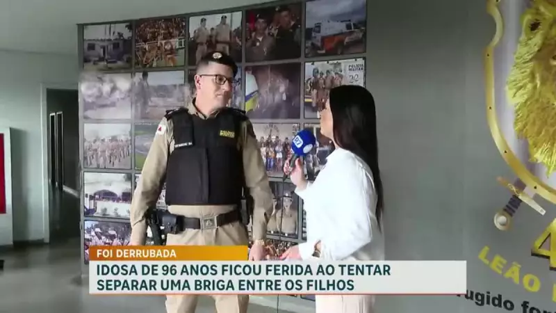 Idosa de 96 anos se machuca ao tentar apartar briga entre filhos em BH — veja o vídeo chocante