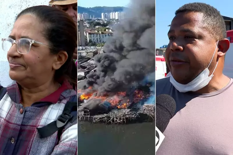 Incêndio arrasa maior favela sobre palafitas do Brasil: 'Não sobrou nada', desabafam moradores