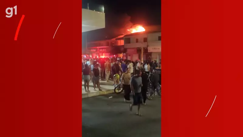 Incêndio de Grandes Proporções Devasta Loja de Roupas na Avenida dos Tropeiros em Petrolina — Veja o Vídeo Impressionante