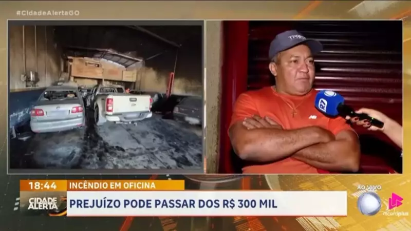 Incêndio Devasta Oficina em Goiânia e Causa Prejuízo de Quase R$ 500 Mil