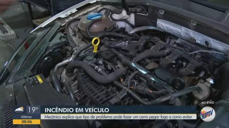 Incêndio em estacionamento de hotel assusta Taubaté: três carros destruídos e bombeiros em ação