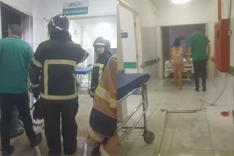 Incêndio em UPA do Promorar em Teresina: Pacientes transferidos às pressas para o HUT