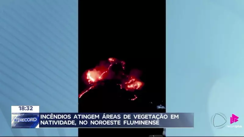 Incêndios Devastadores em Natividade: Fogo Consome Vegetação e Alerta Ambiental no RJ