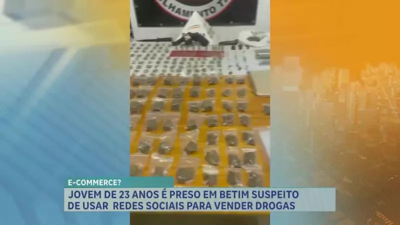 Jovem de 23 anos é preso em Betim usando redes sociais para vender drogas: veja como a polícia desmantelou o esquema