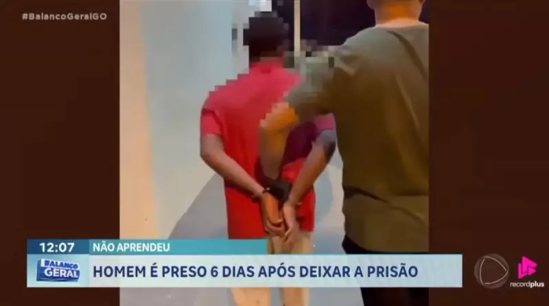 Liberdade Relâmpago: Homem é Preso Novamente em Uruaçu Menos de Uma Semana Após Deixar a Prisão
