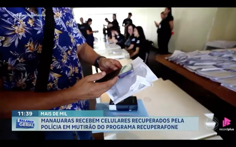 Manauaras Recuperam Celulares Furtados em Ação Inédita da Polícia: Saiba Como Foi o Mutirão