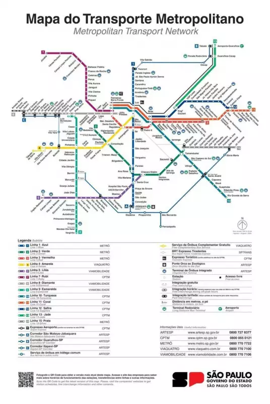 Mapa Atualizado do Metrô e Trens de SP: Veja as Novas Rotas e Melhorias
