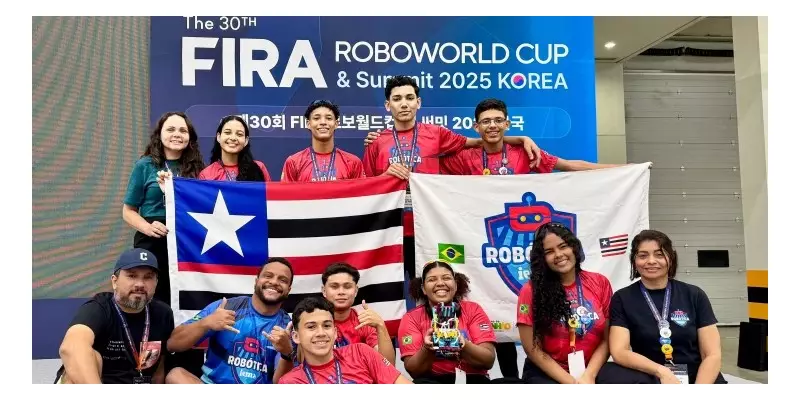 Maranhão brilha na Coreia do Sul: estudantes conquistam ouro e prata em Copa Mundial de Robótica