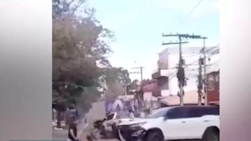 Marido vira herói ao salvar esposa de criminosos em cena de tirar o fôlego — veja o vídeo!