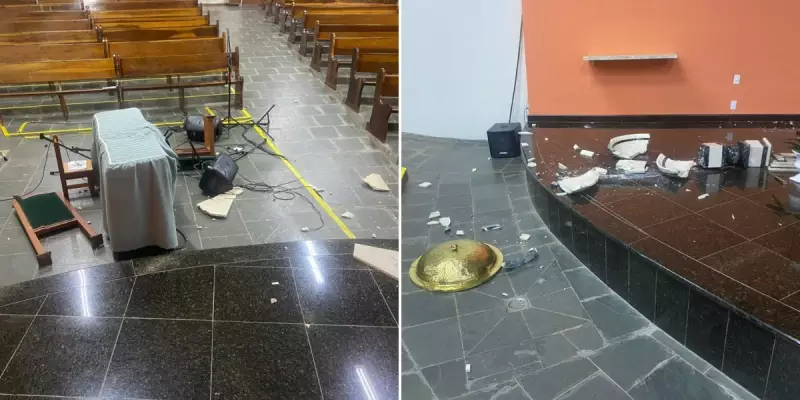 Médico é preso após invadir e destruir igreja em Campinas — veja fotos do estrago