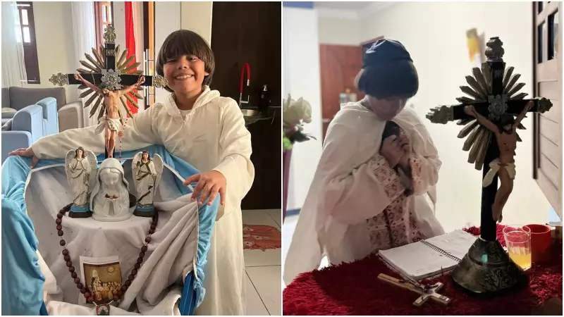 Menina de 9 anos do Ceará encanta com devoção religiosa e rotina inspiradora