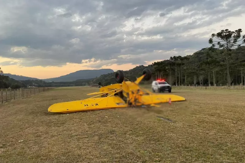 Milagre em SC: Mulher sobrevive a queda de avião e fica 30 minutos presa nos escombros sem ajuda