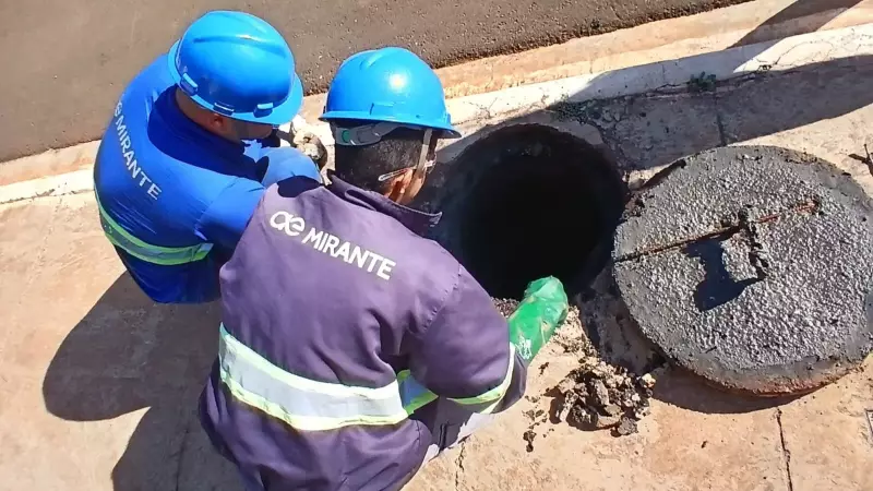 Mirante bate recorde e realiza impressionantes 6 mil desobstruções em redes de esgoto no 1º semestre de 2025