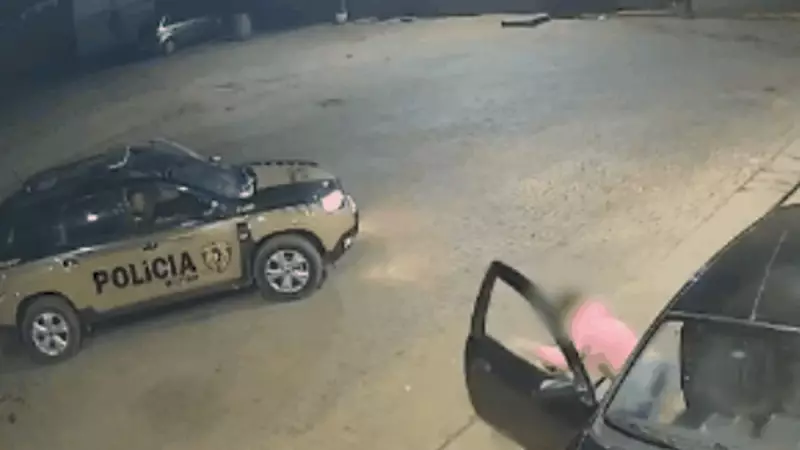 Mulher escapa de sequestro em cena de filme: corre e se agarra a viatura policial em Corinto-MG