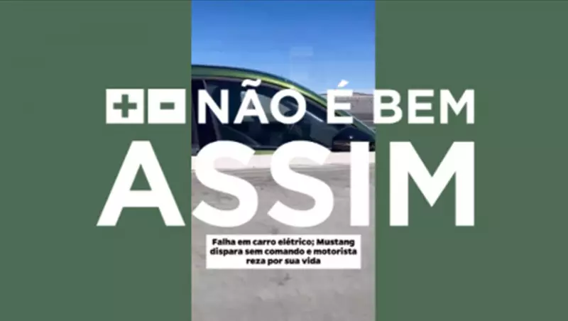 Mustang Elétrico: Acidente Viral Gera Boato, Mas Polícia Desmente Falha no Piloto Automático