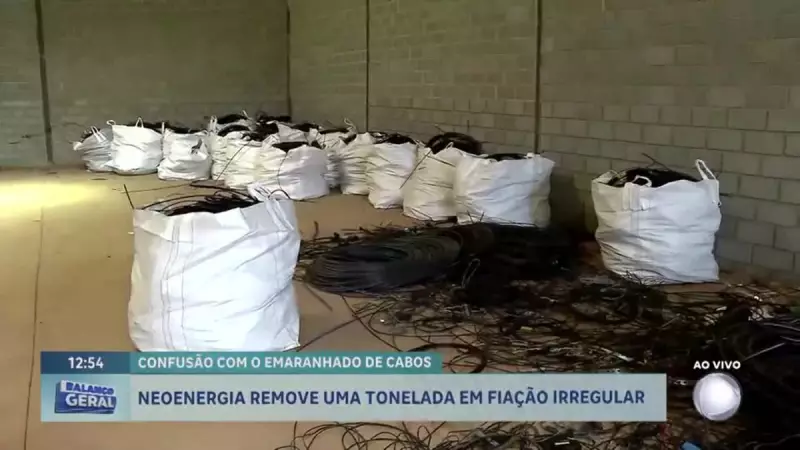 Neoenergia retira mais de uma tonelada de fiação clandestina no DF — risco à população